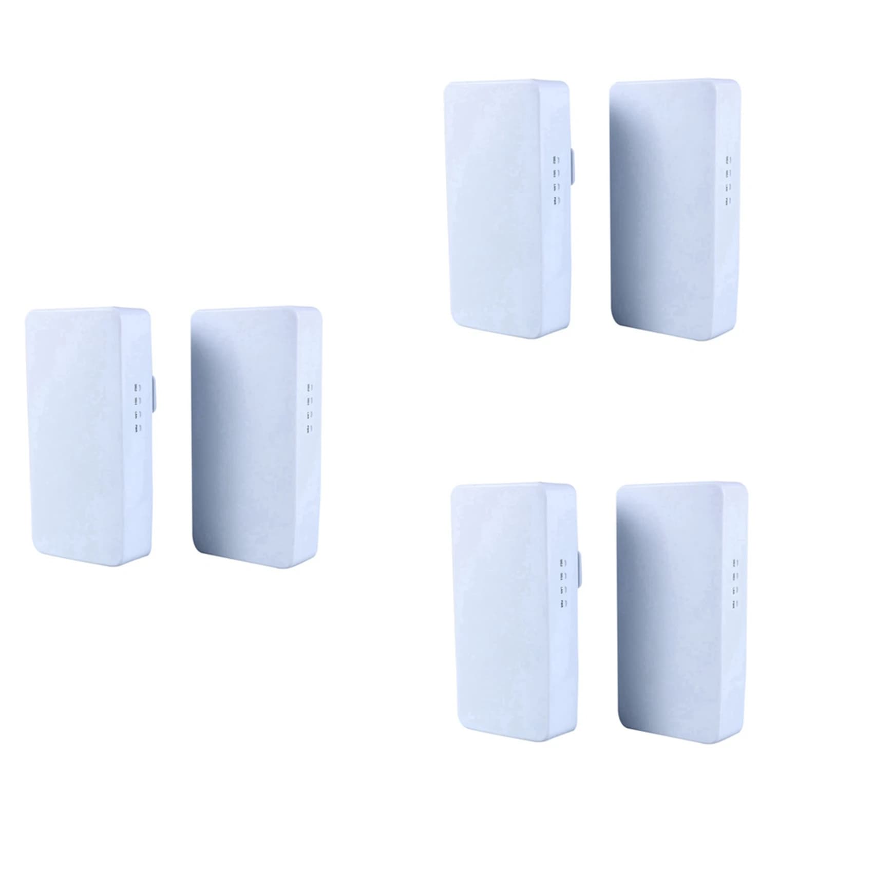 Set di 6 Router WiFi da Esterno 2.4G 300Mbps, Ripetitore Wireless, Bridge WiFi, Estensore di Portata 1KM, 24V POE, Spina EU