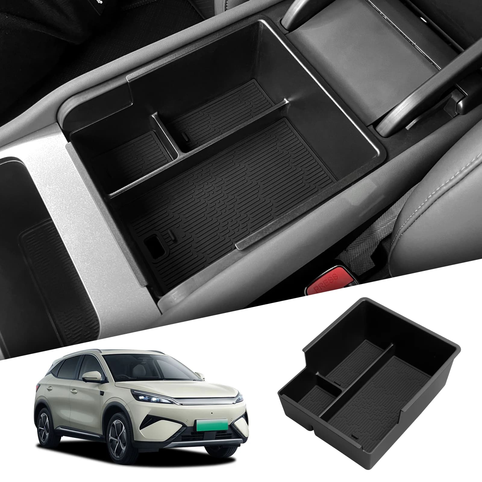 ZUNDUO per BYD ATTO3 ATTO 3 YUAN PLUS 2025 2026, Organizzatore per Console Centrale Auto, Vano Portaoggetti, Accessori in ABS