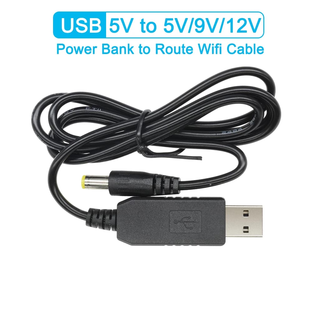 USB Power Boost Line DC 5V a DC 9V / 12V modulo Step UP adattatore convertitore USB cavo Router spina 2.1x5.5mm