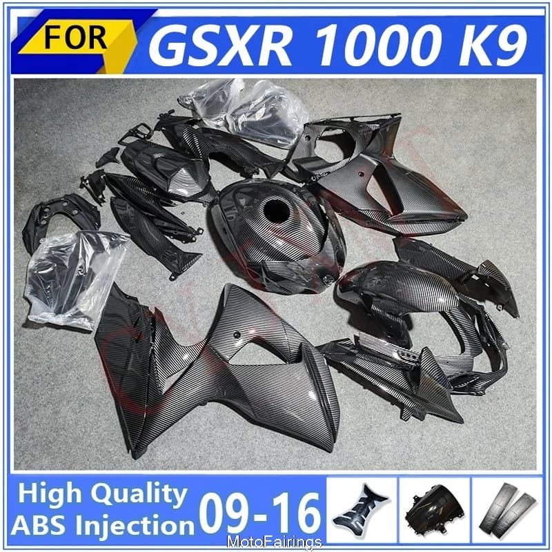 Carbon Fibre Motorcycles Fairings for Suzuki GSXR 1000 GSXR1000 K9 2009-2016 Fairing Kit GSX1000R 09-16 Customize Cover ZZ05