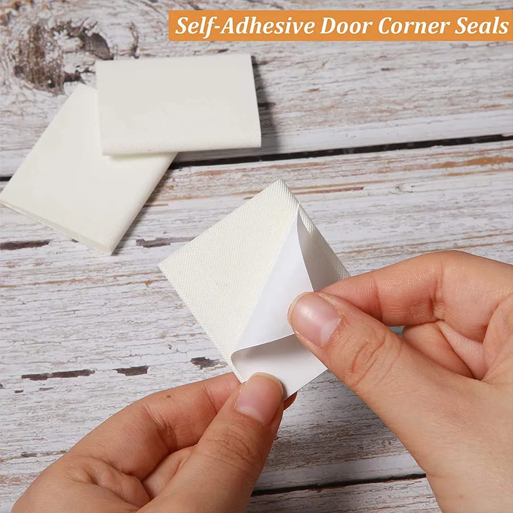 Set di 8 Guarnizioni Adesive per Porte e Finestre, Isolamento Acustico e Antivento per Telaio Esterno