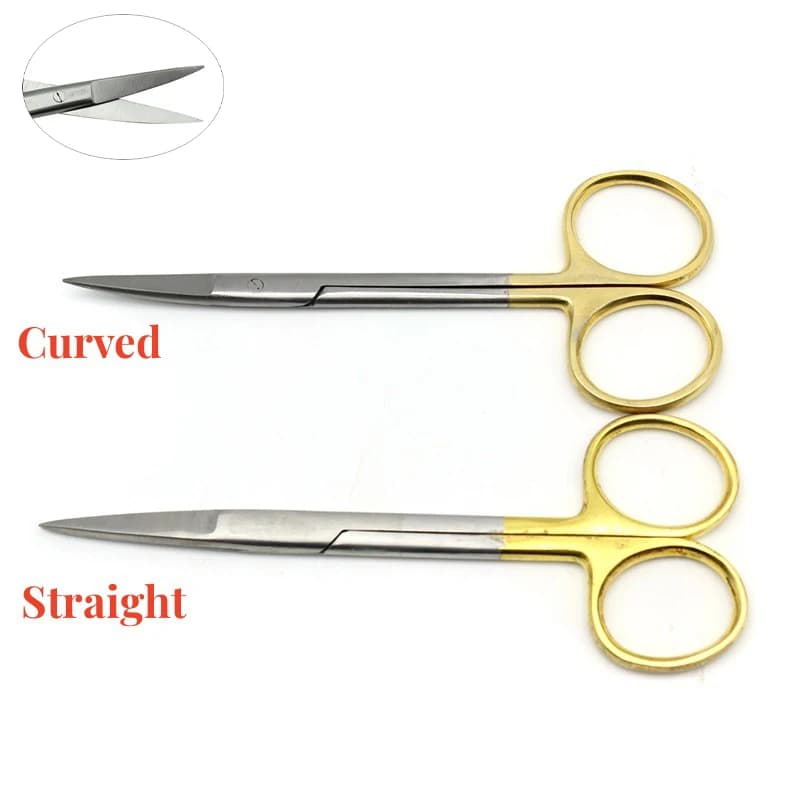 Stainless Steel Straight and Curved Medical Dental Surgical Scissors Ophthalmic Scissors Stainless Steel Hemostatic Forceps