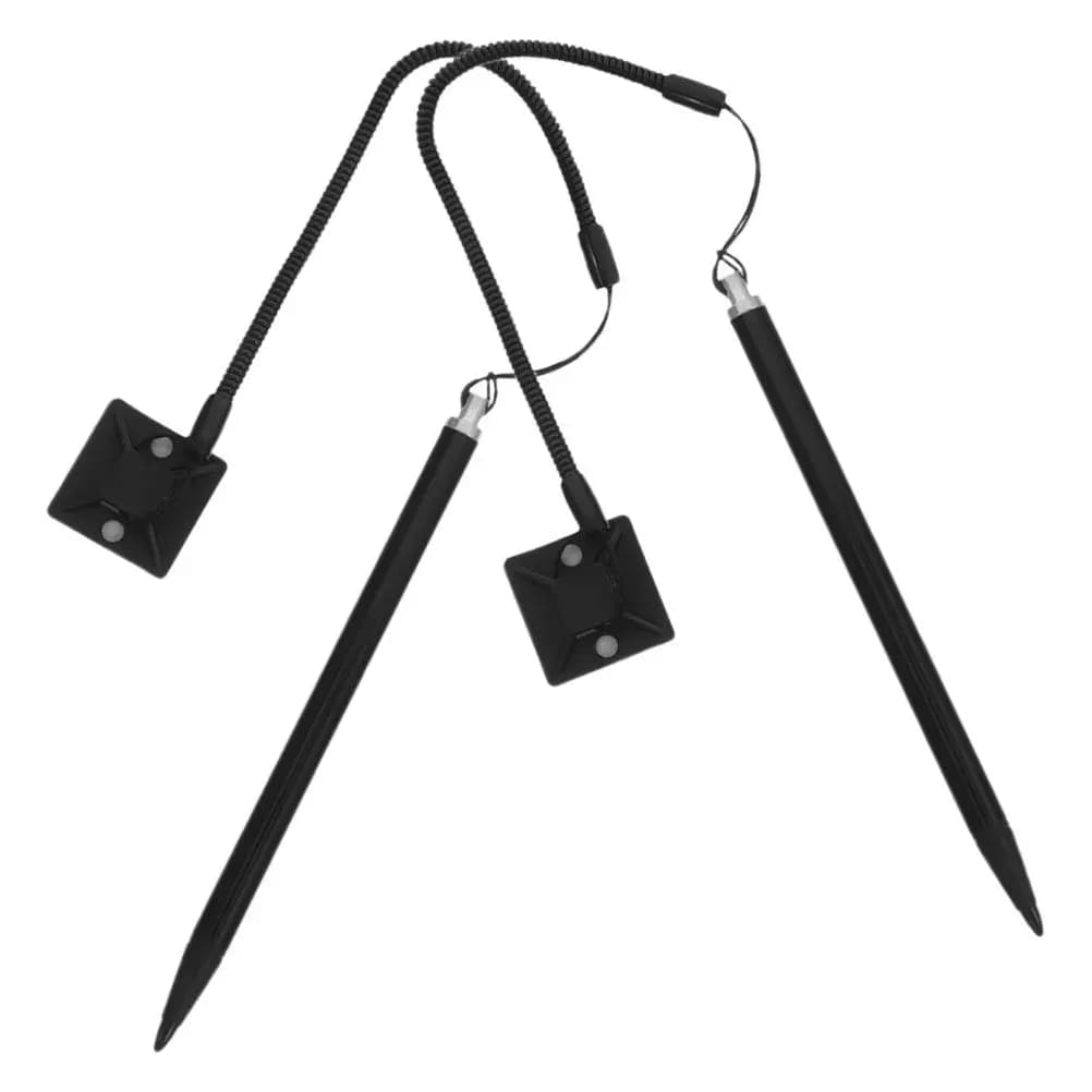 Penna stilo resistiva per touch screen, 2 pezzi, in metallo, per disegno preciso, per scrittura, con cordino anti-smarrimento, base fissa, compatibile con tablet