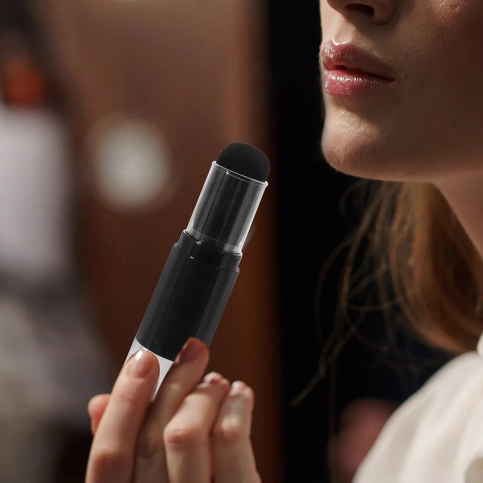 Pressure Rechargeable Powder Brush, Powder Background Brush, Blush Travel Tool, Nail Cleaner