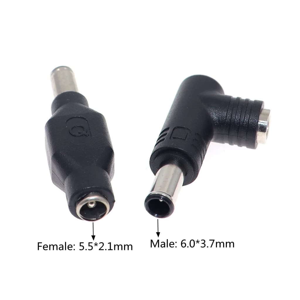 Convertitore di ricarica per laptop con connettore adattatore di alimentazione CC da 5,5x2,5 mm a 6,0x3,7 mm con pin per notebook da gioco Asus TUF