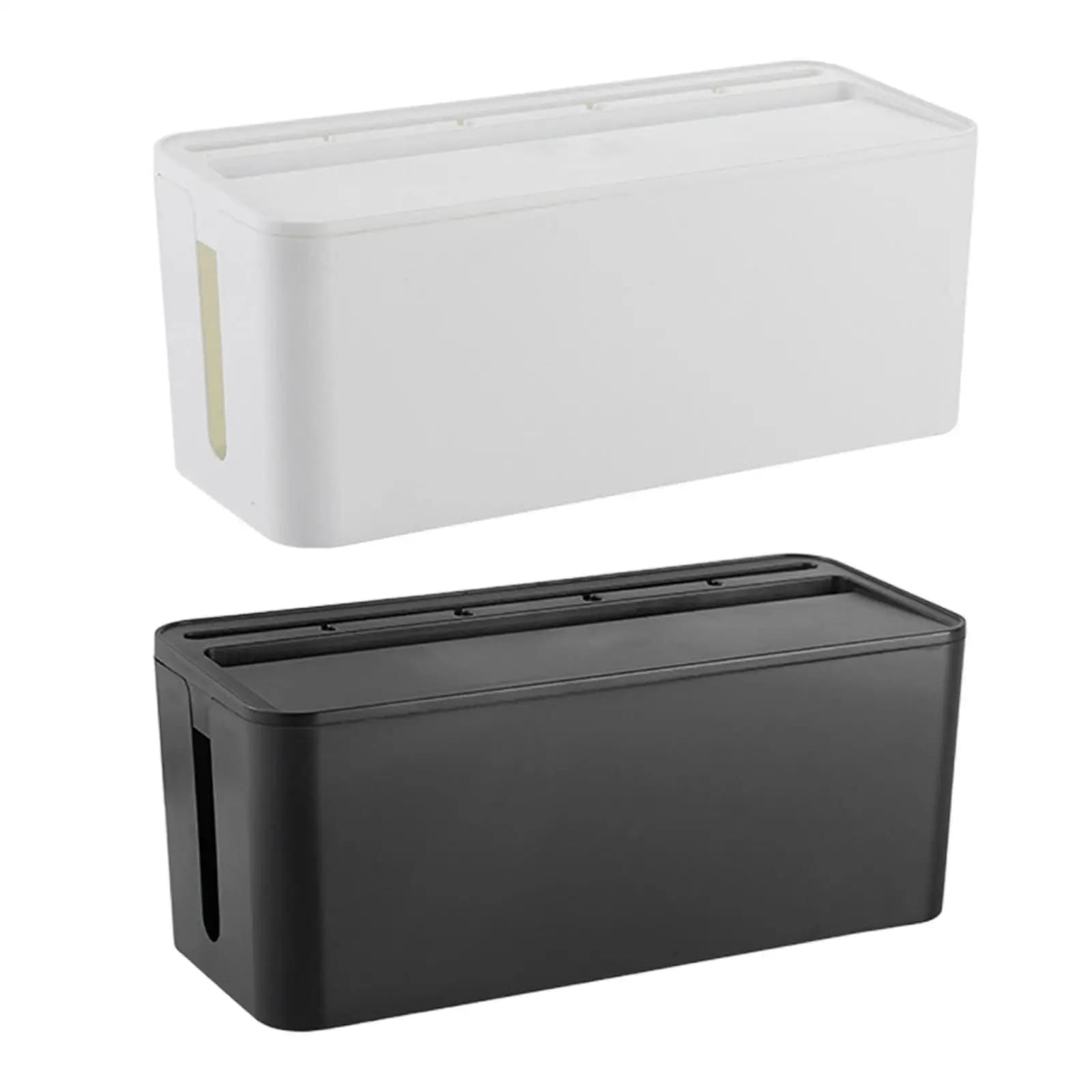 Cable Management Box Holder Case Creative Space Saving Modern Protection Lightweight Organizer for TV Stand Office Bedroom