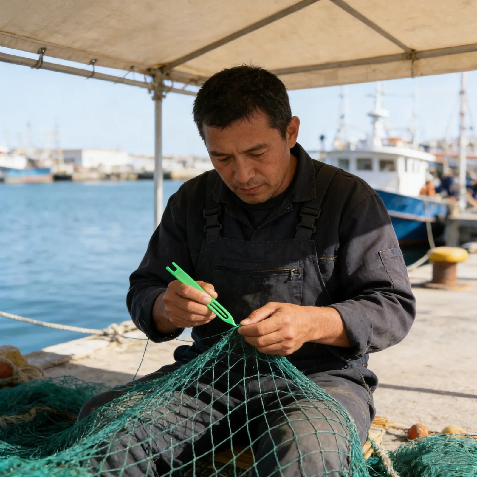 Set di 6 Aghi per Riparazione Reti da Pesca, Attrezzi Resistenti in Plastica per Tessitura, Riparazione Tappeti e Progetti Fai-da-Te