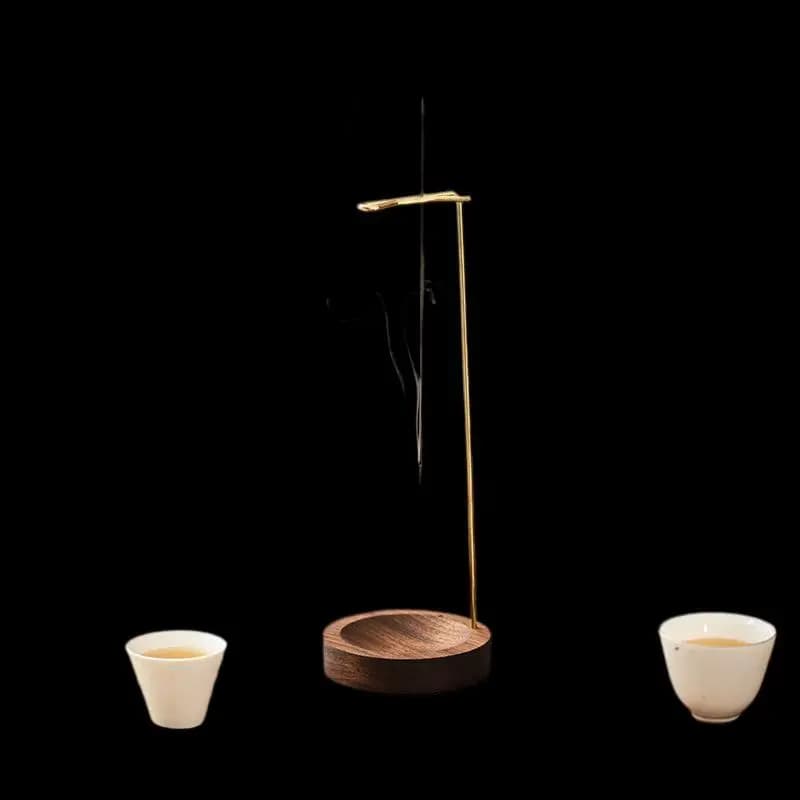 1 Pezzo Bruciatore di Incenso Creativo Capovolto, Porta Bastoncini di Incenso in Legno con Design Anti-Cenere, per Meditazione, Spa, Casa e Arredamento