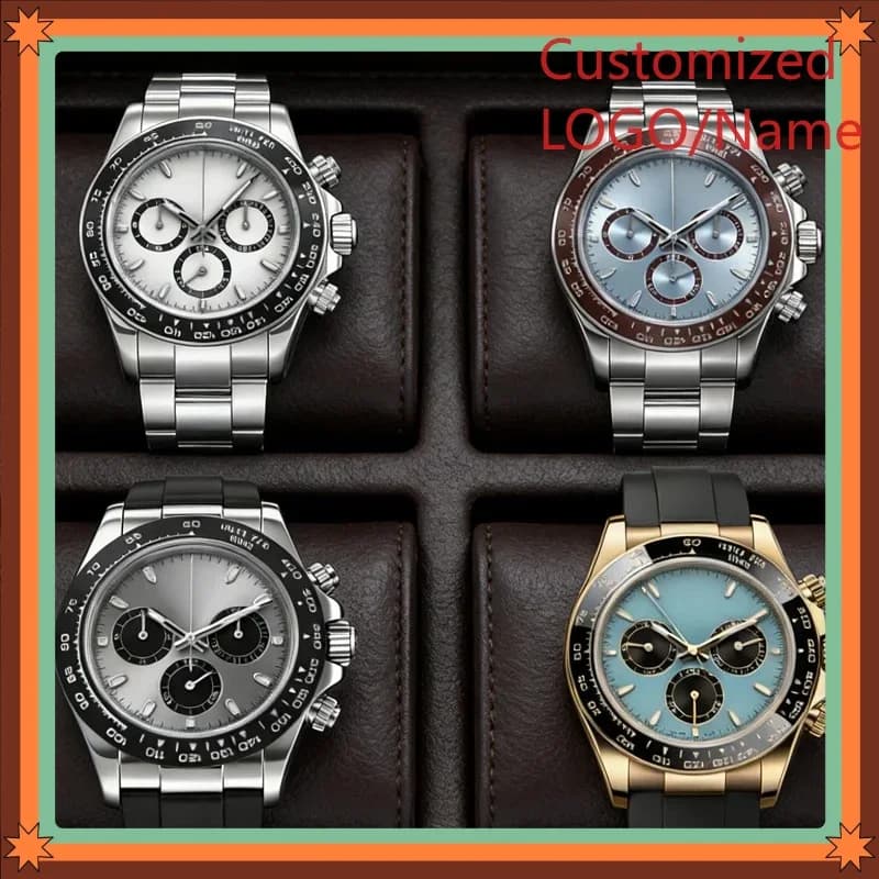 Orologi Personalizzati DONGge Store da Uomo con Movimento Automatico e al Quarzo, Cassa in Acciaio Inossidabile 904L da 40mm