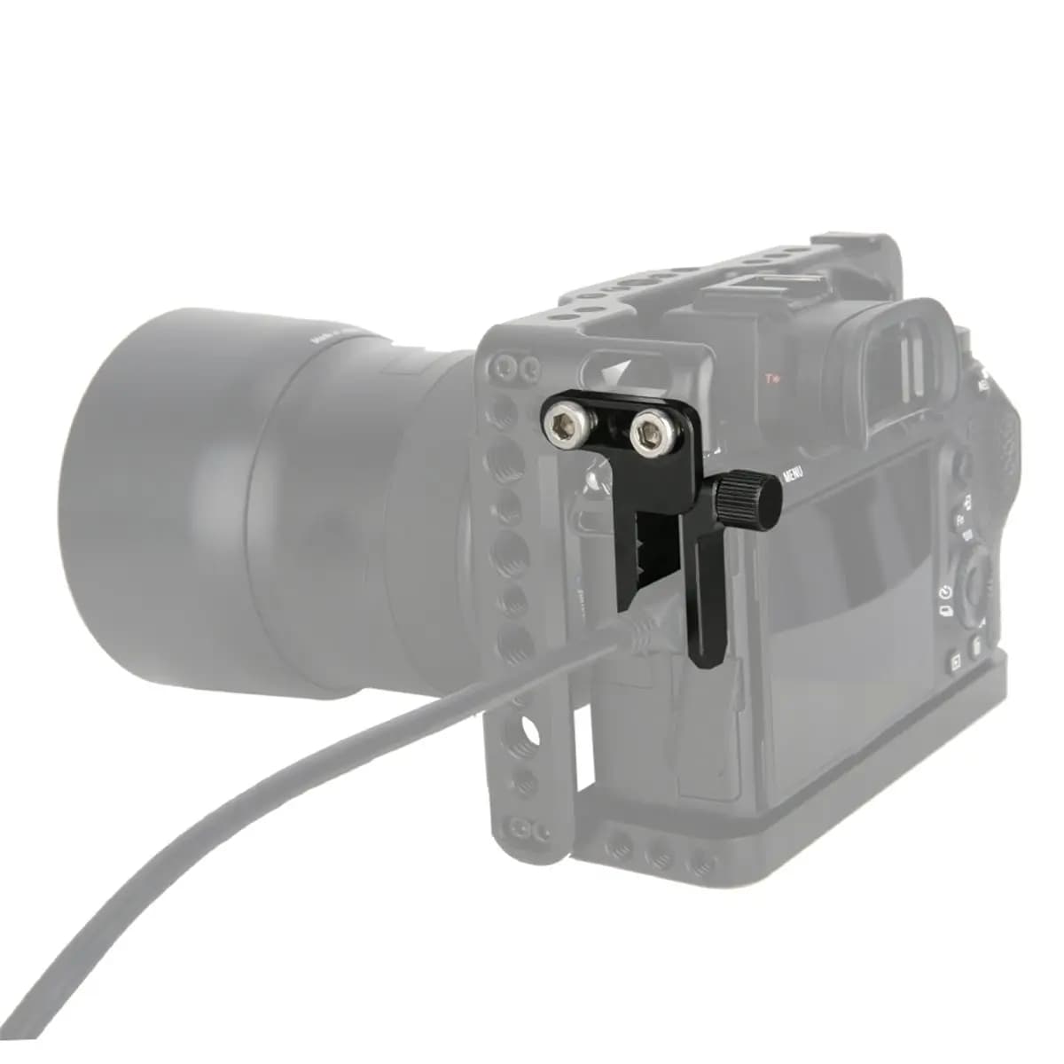 update. Cable Clamp Lock Applicable for HDMI-Compatible USB Cable, for Sony A7III A7RIII A7RIV A7II A7SII A7RII A9 Camera Cage