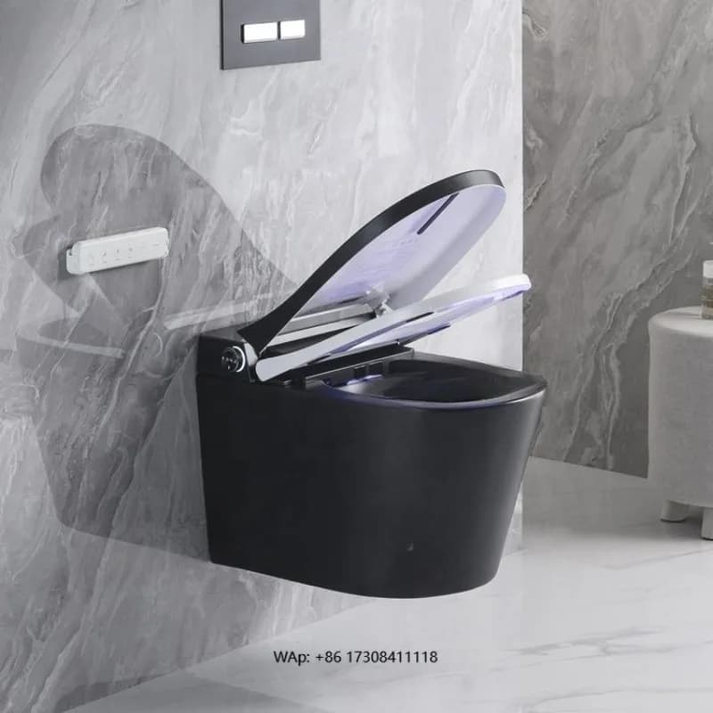 Smart Toilets European Standard Bidet Smart Black Wall Suspended Toilet Smart Toilet For Smart Toilet Wall Mounted