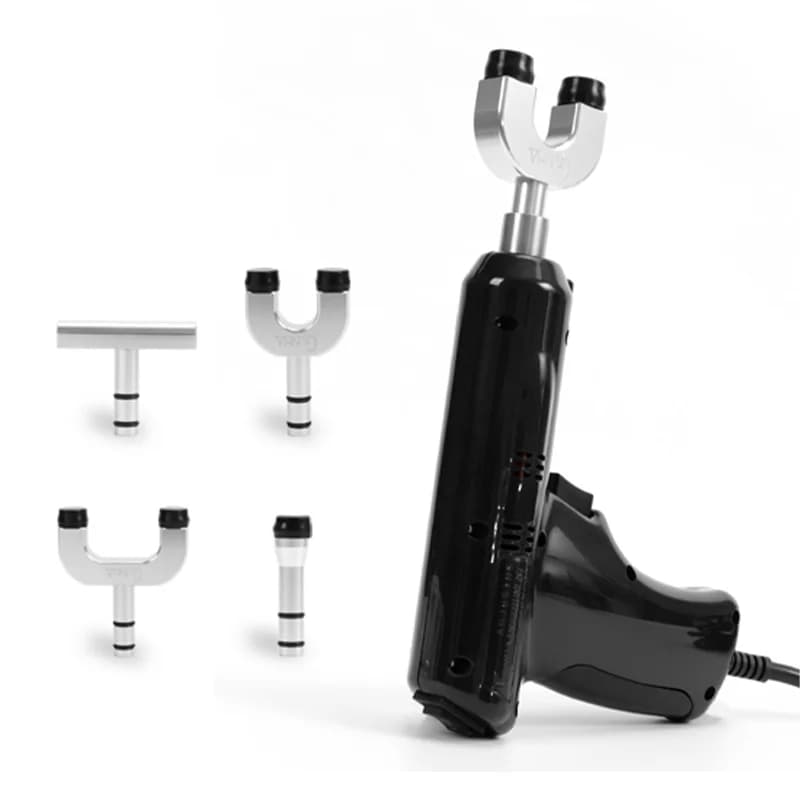 HL3500 Portable Therapy Gun Deep Textile Massage Gun for Body Cervicale Spine Relief from Pain Chiropractor Desktop
