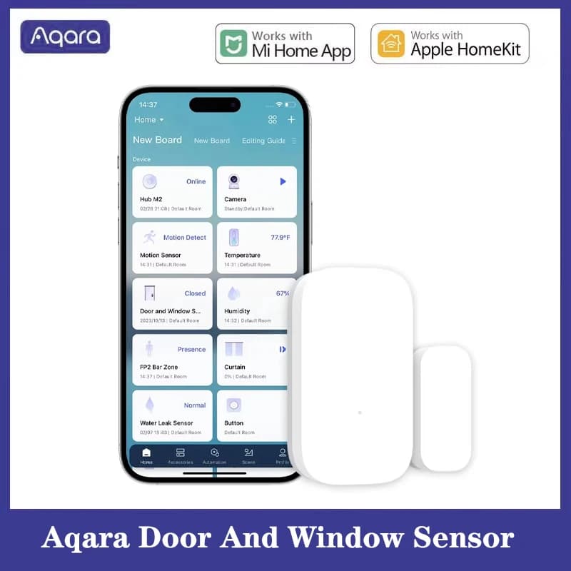Global Version Aqara Door and Window Sensor Zigbee Smart Home APP Wireless Remote Monitor MCCGQ11LM Works with Mi HomeKit