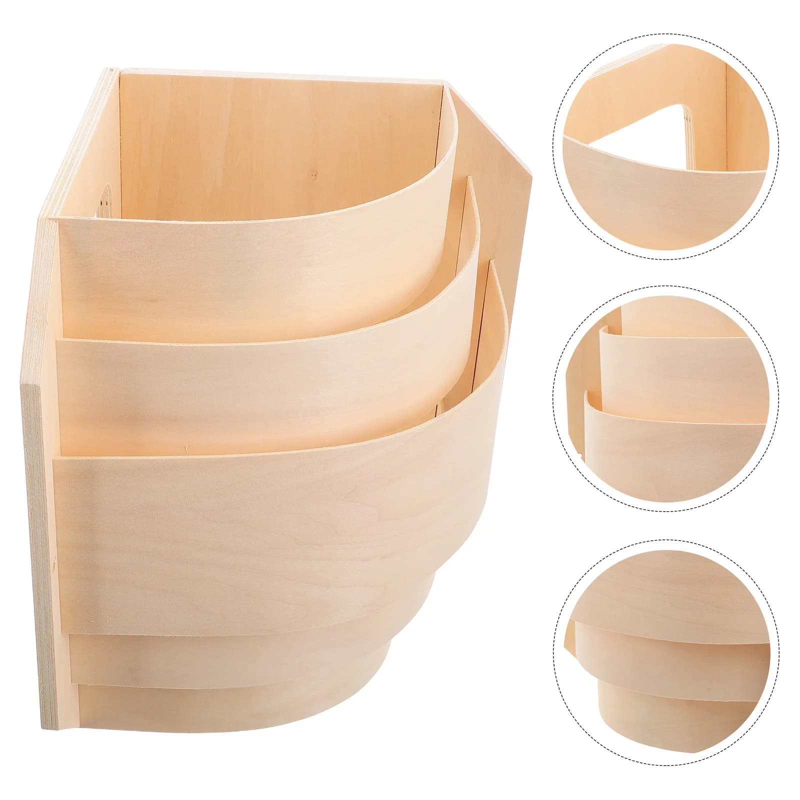 Paralume in Legno per Sauna, Angolare a 90 Gradi, Luce Diffusa Morbida, Coprilampada Sottile in Legno, Decorativo e Protettivo