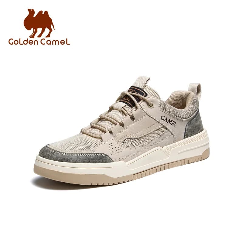 Men shoes GOLDEN CAMEL, retro skateboard shoes, low sports shoes with rise, fashionable walking shoes for men, novelty autumn 2023