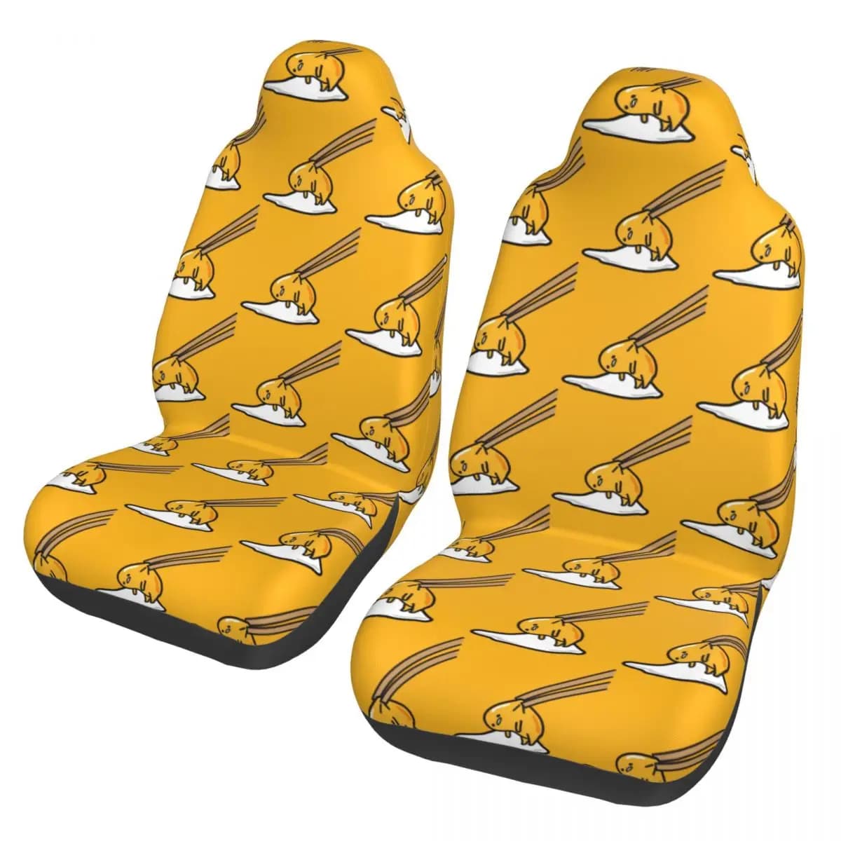 Gudetama Universal Car Seat Cover for Most Cars Suitable for all kinds of models Lazy Egg Cartoon Car Seat Mat Polyester Fishing