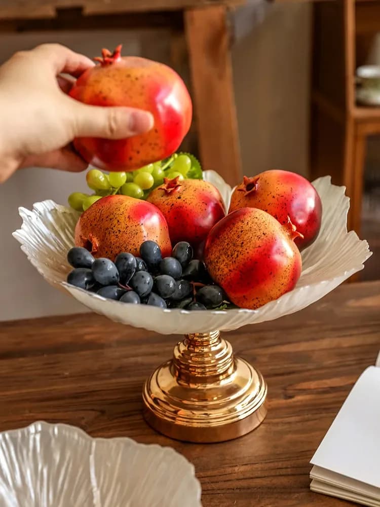 Piatto portafrutta in vetro di lusso CL, piatto decorativo per dolci da tavolino, piatto per frutta secca, per tavolo da pranzo, modello per sala da pranzo