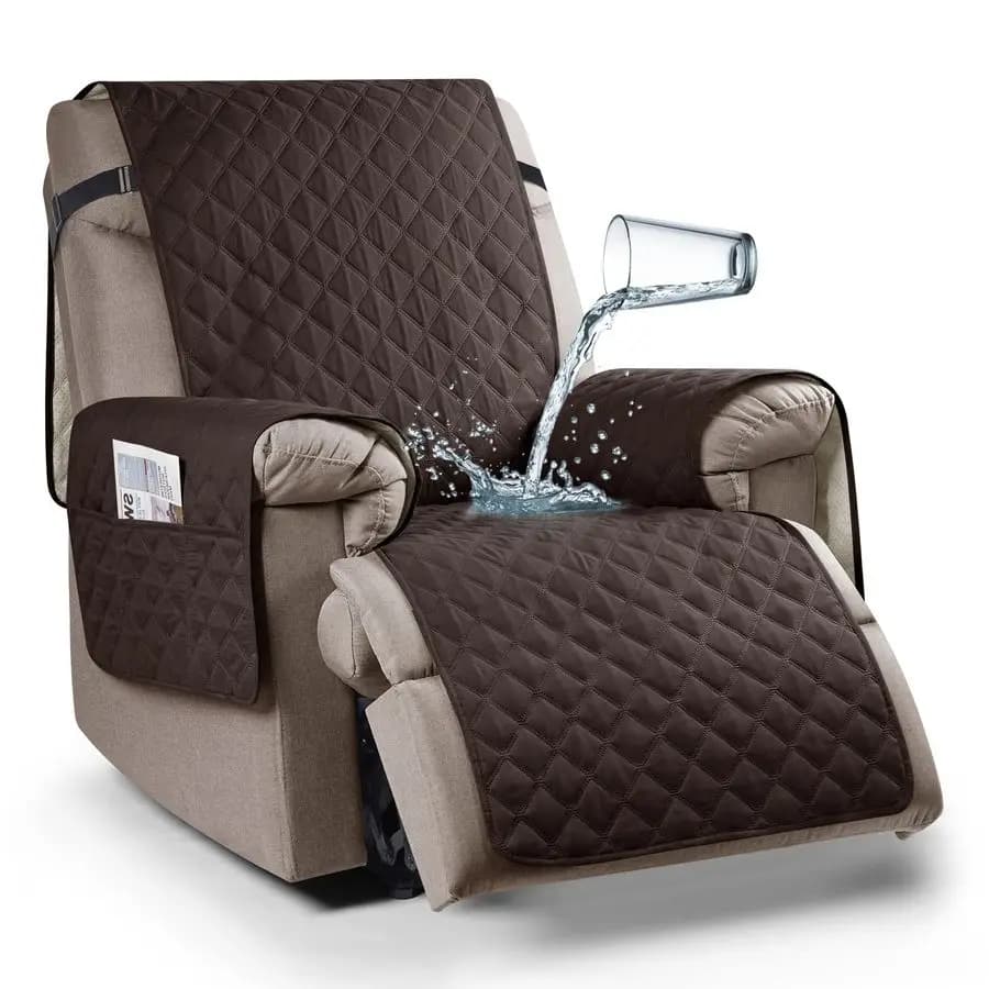 100 Removable Seat Covers Waterproof, Anti-slip Covers Removable Armchairs, Seat Covers with Pockets
