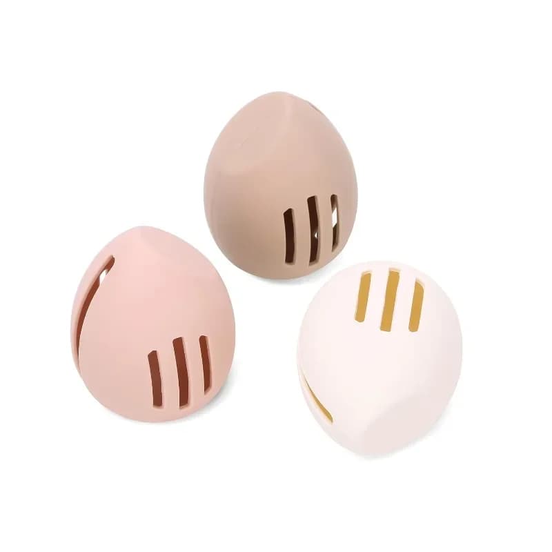 Silicone Beauty Egg Breathable and Makeup Sponge Box Dustproof Breathable Powder Puff Storage Bag New Beauty Tool Accessories