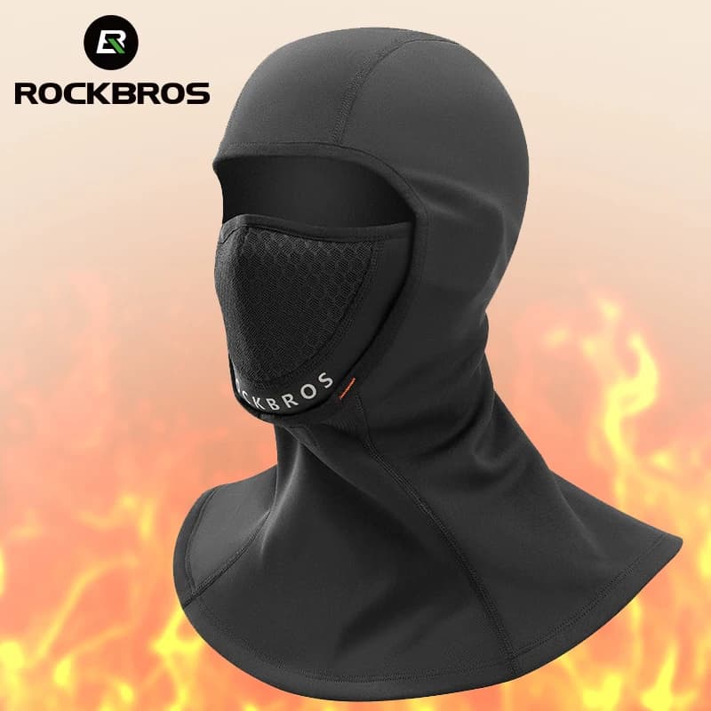 ROCKBROS Winter Sunset Keep warm face mask cycling visor motorcycle visor for riding helmet sport mask breathable windproof