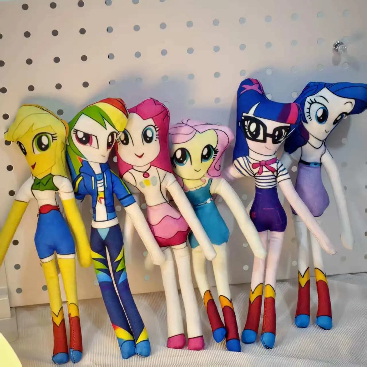 My Little Pony: Statuette Carine dei Personaggi dei Cartoni Animati - Twilight Sparkle, Rainbow Dash, Fluttershy, Pinkie Pie - Collezione di Ornamenti da Scrivania