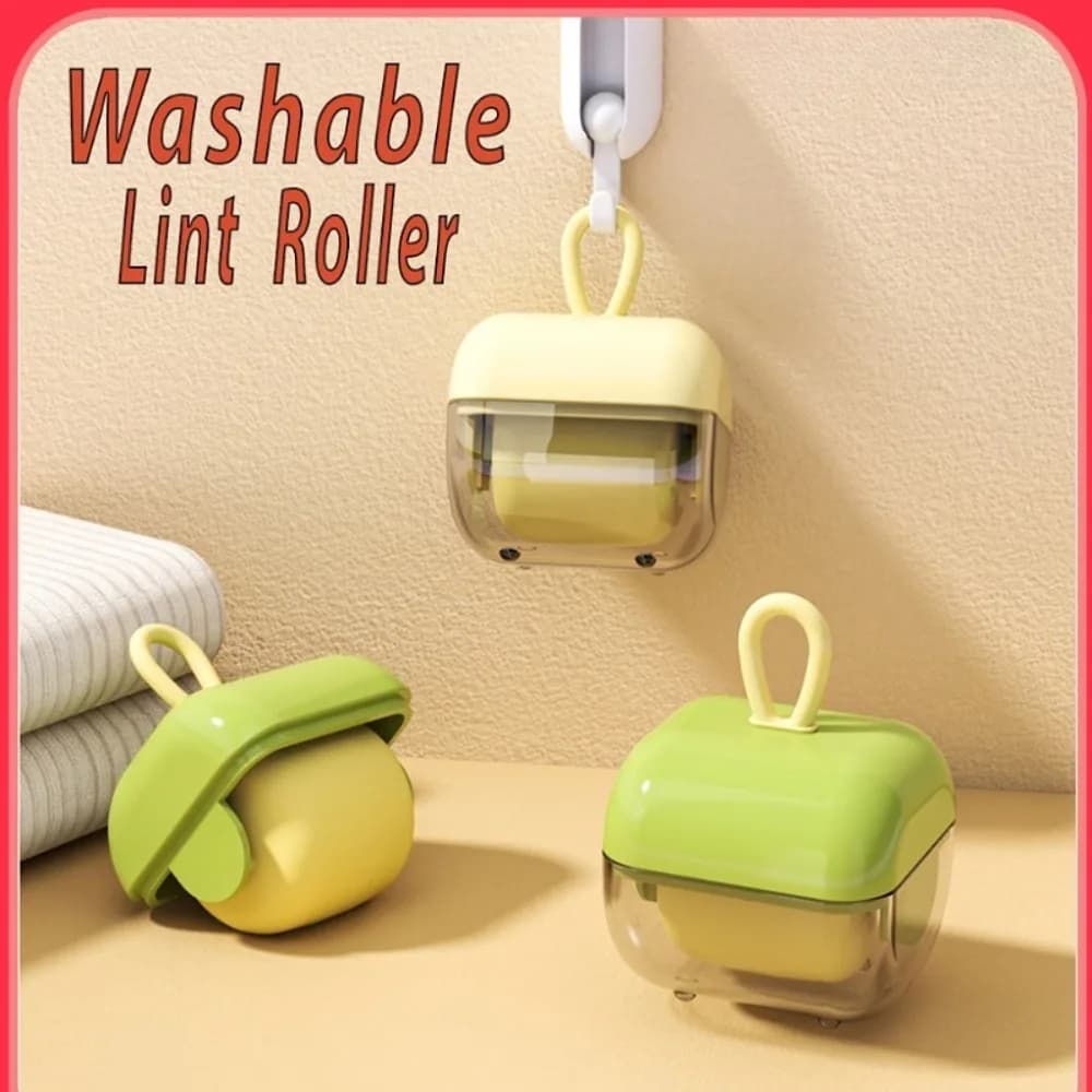Washable Square Lint Remover Portable Strong Dust & Hair Removal Sticky Lint Roller for Clothes Household Cleaning Supplies