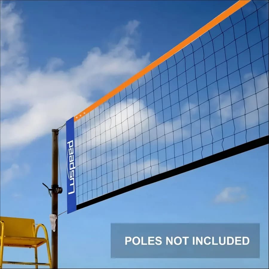 Rete da pallavolo portatile per interni ed esterni, pallavolo e badminton, adatta per cortile, uso interno/esterno! (esclusa il supporto)