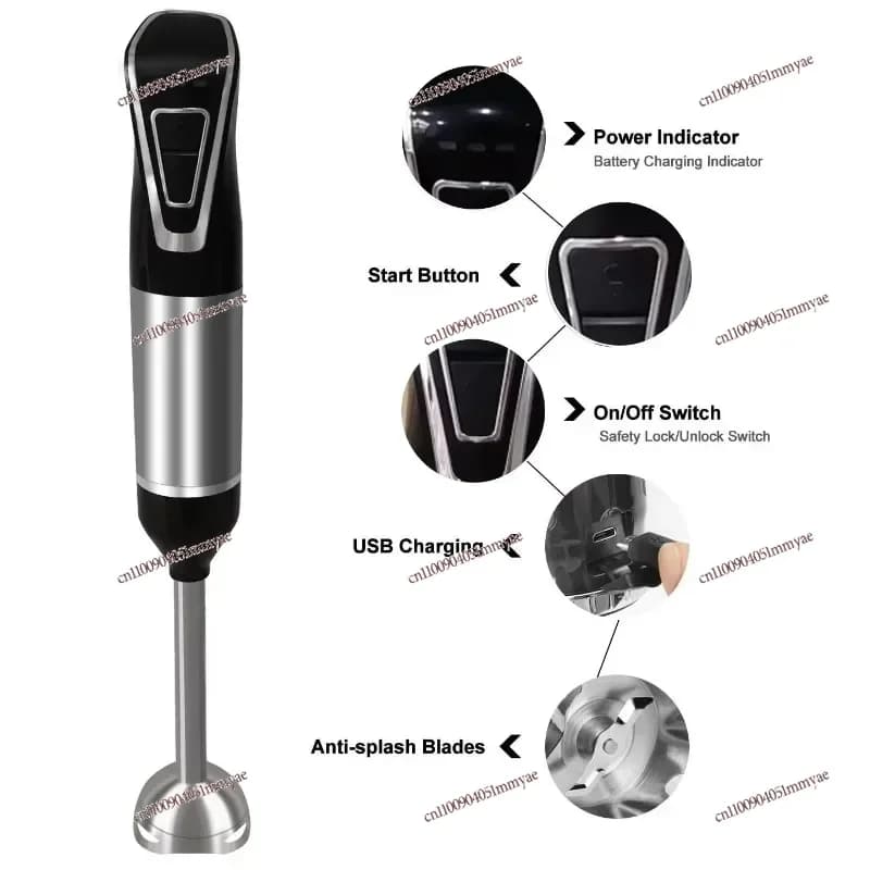 Rechargeable Portable Dip Blender Powerful Dip Blender Wireless Electric Dip Blender