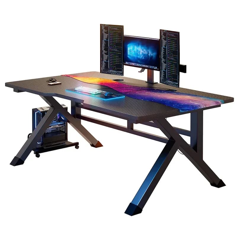 %Household Simple Student Computer Desk E-Sport Gaming Table Computer Desk Bedroom Monitor Stand Gaming Auxiliary Office Tables