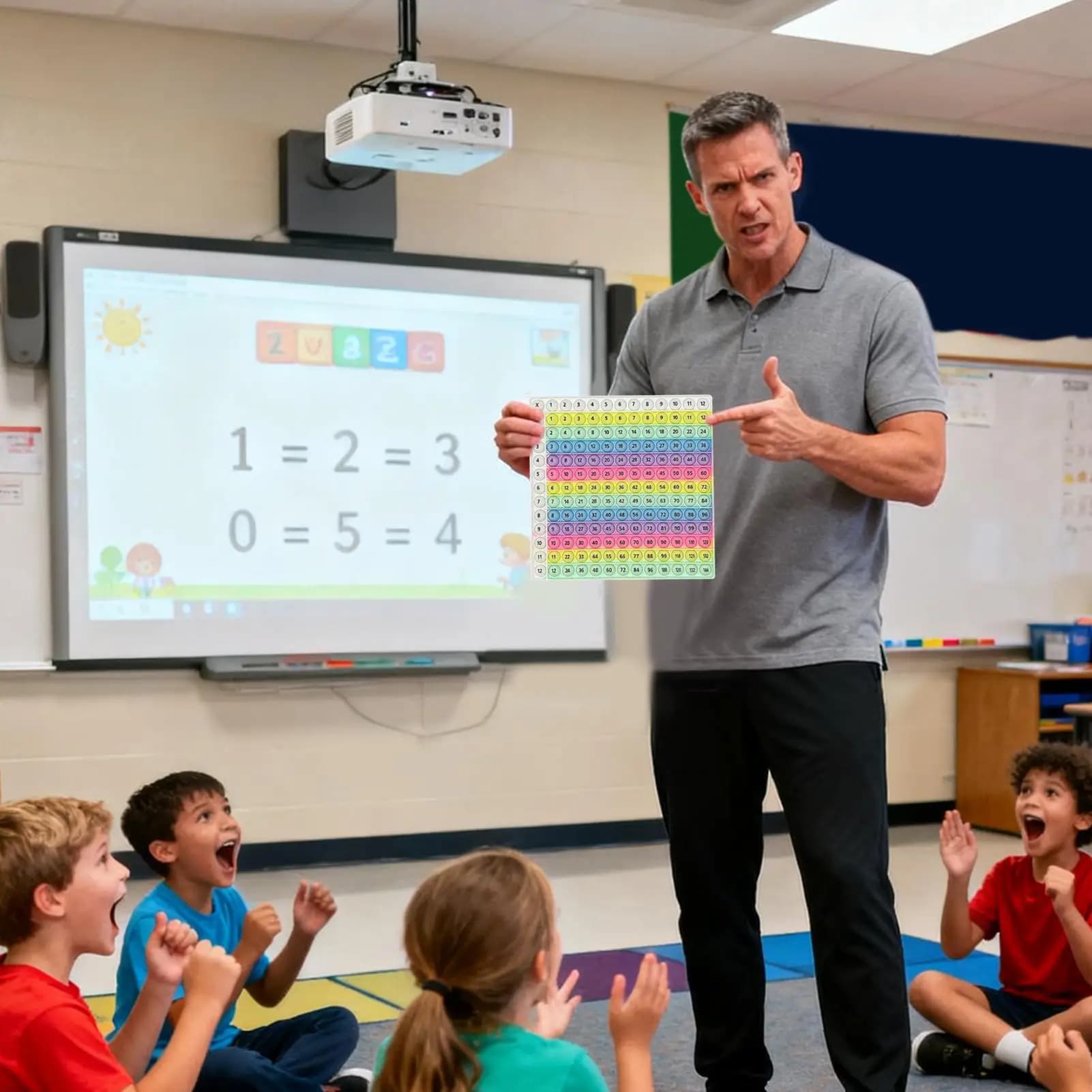Moltiplicazione Pulsante Bordo formula pratica giochi di matematica Bambini Formula matematica Giocattoli per l'apprendimento per studenti Bambini piccoli