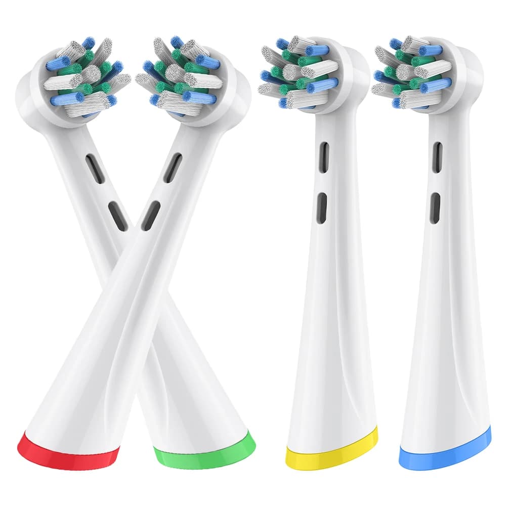 Testine di ricambio Cross Clean compatibili con lo spazzolino elettrico Oral B iO 2/3/4/5/6/7, ricariche per testine spazzolino serie IO