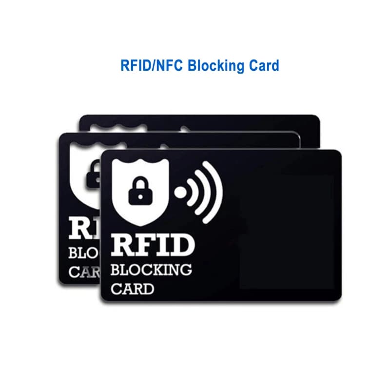 50PCS Carte di blocco RFID NFC Debit Carta di credito Passaporto Protector Blocker Set Smart Antifurto Design RFID Blocker