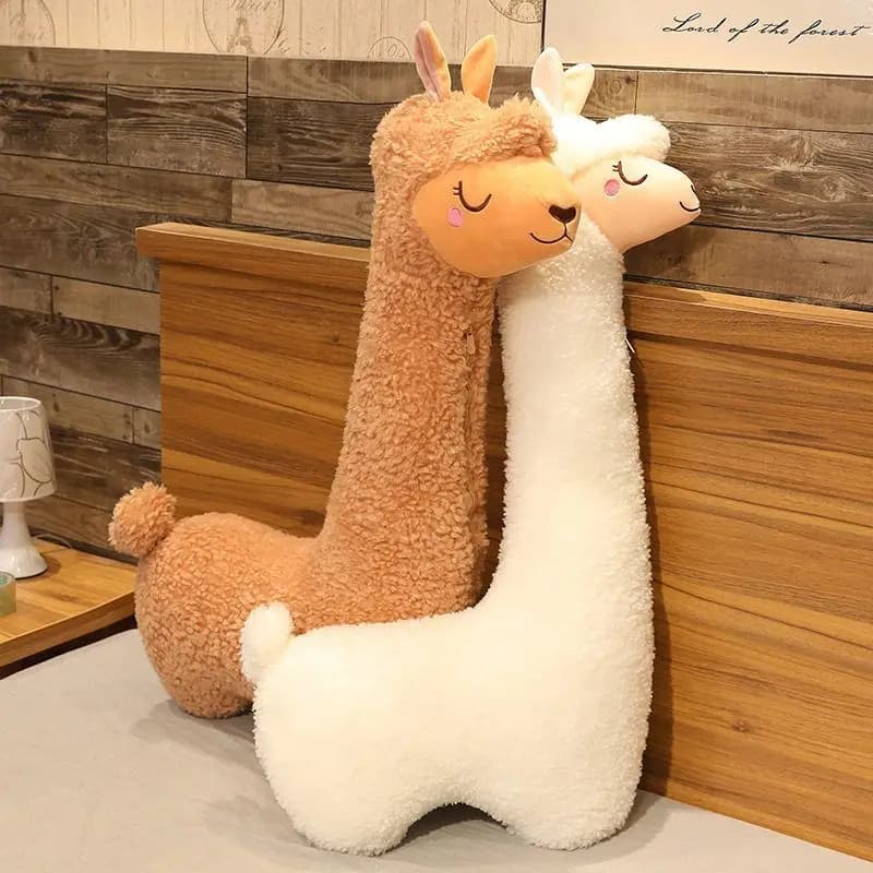 Peluche Alpaca Trendy di Grandi Dimensioni a Forma di S, Morbido e Coccoloso, per Studentesse e Adulti, con Gambe che si Stringono tra le Mani