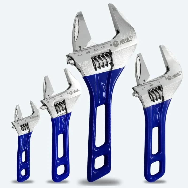 Chiave universale leggera regolabile con apertura grande, manico corto, mini chiave multifunzionale, strumenti per il bagno della conduttura idraulica