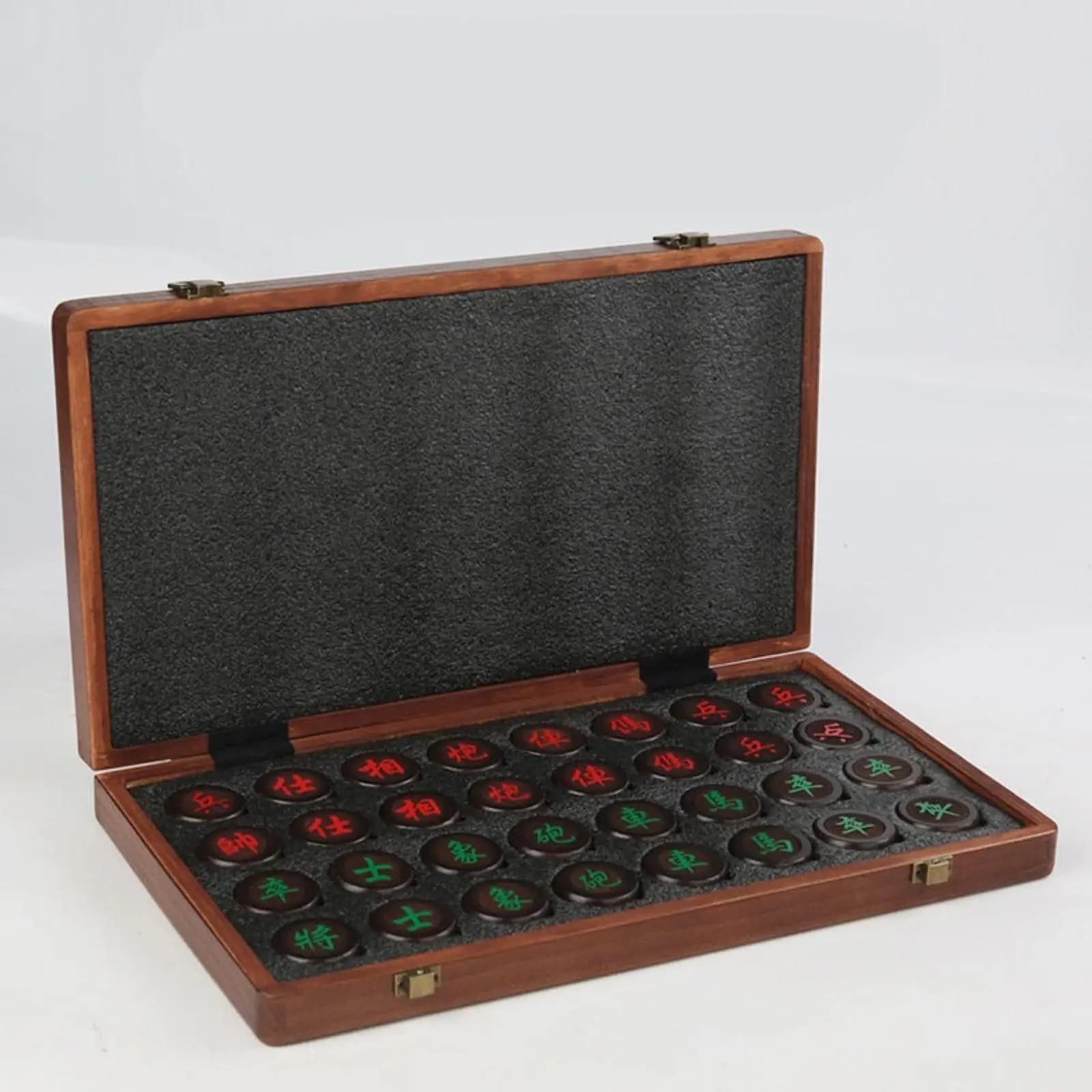 Large Foldable Wooden Chinese Chess Set Portable Travel Strategy Board Game for Two Players