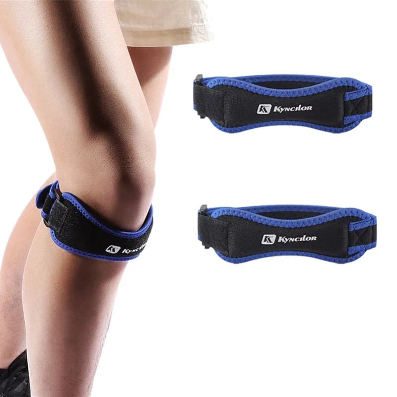 Confezione da 2 ginocchiere rotuleo, ginocchiera regolabile, stabilizzatore tendine rotuleo, fascia di supporto per alleviare il dolore al ginocchio, corsa, basket