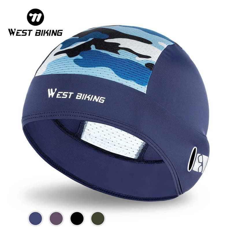 WEST BIKING anti-uv Summer Cycling Caps MTB Road Bike moto casco Liner Ice Silk traspirante Sport Headwear cappello da bicicletta