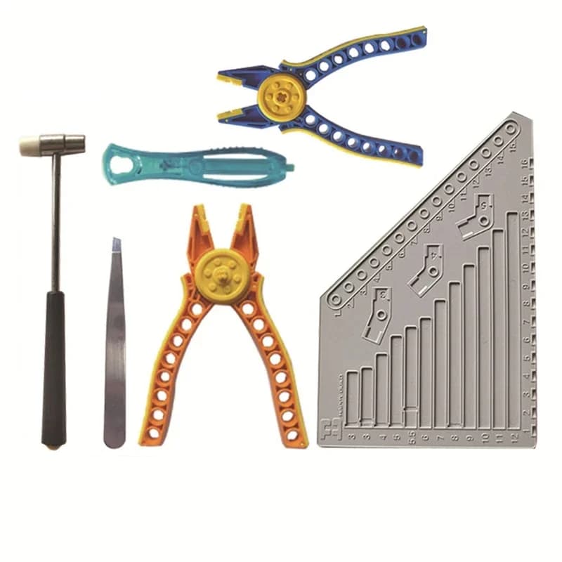 Kit di attrezzi per blocchi di costruzione Strumenti separatori di mattoni compatibili con le parti tecniche LEGOeds Pinze per martelli multifunzionali Pinzette