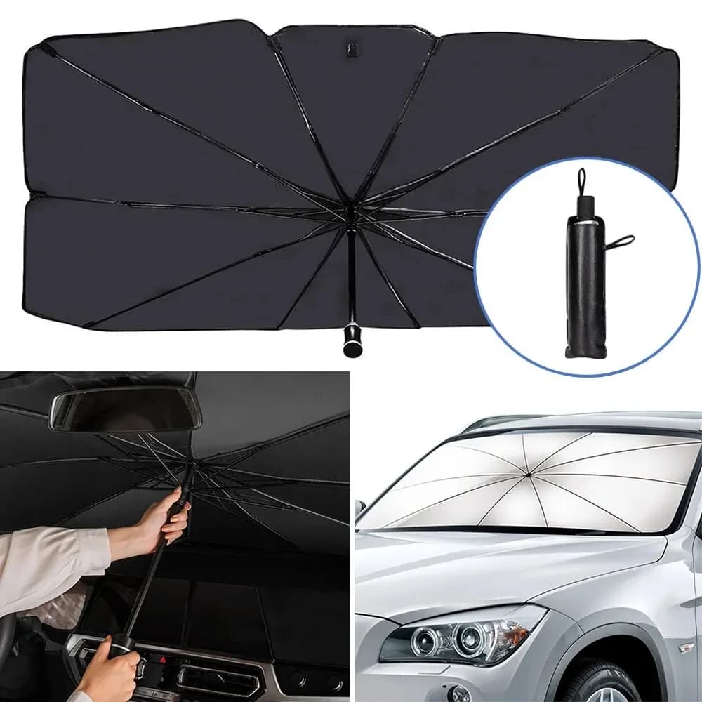 Parasole per auto Parasole per auto Ombrello Ombrello di protezione Ombrello Accessori di protezione per parabrezza per auto Ombrello pieghevole per parasole