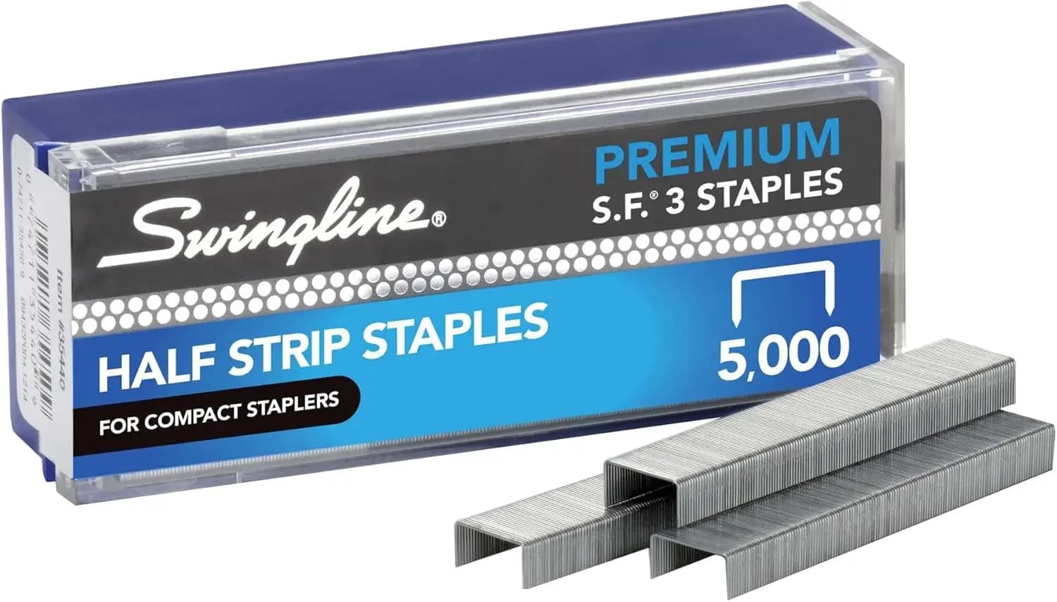 Punti Metallici Premium, Lunghezza 1/4 di pollice, Confezione da 5000, Senza Inceppamenti per Graffette da Scrivania