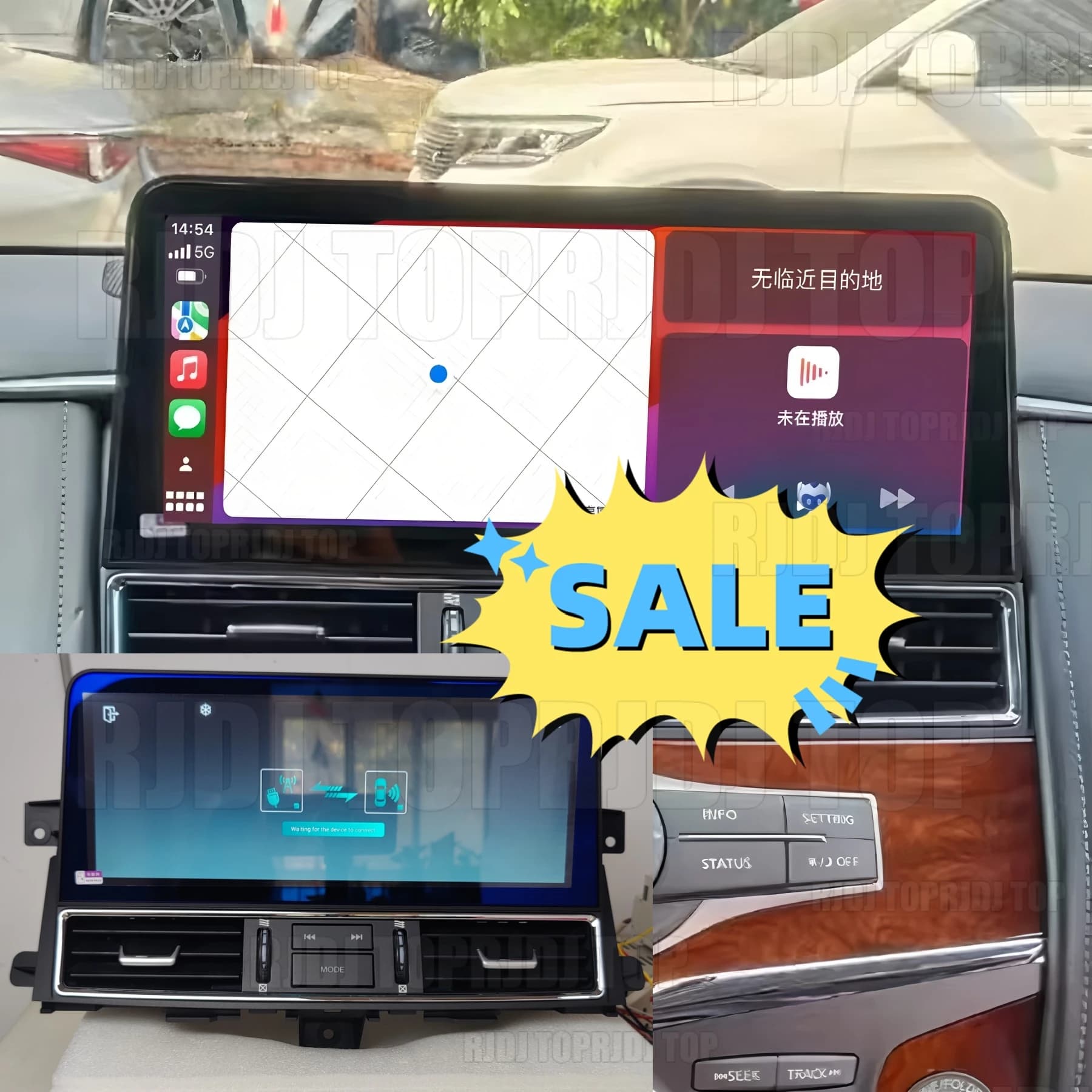 Multimedia Player For Nissan Patrol Y61 Y62 Infiniti QX80 QX56 2010-2020 12.3inch Android 15 Touch Screen GPS Carplay Radio 2din