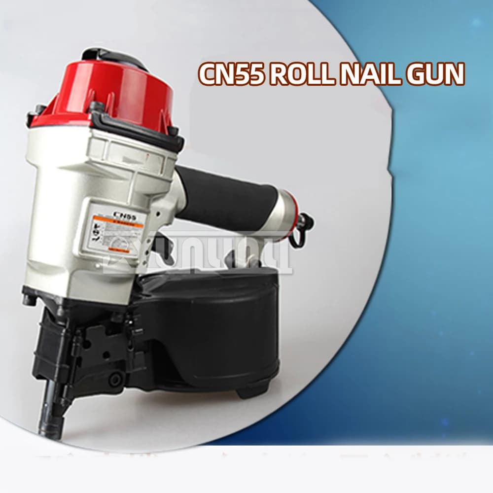 CN55 Pistola sparachiodi pneumatica Graffetta Pistola sparachiodi Corona Dimensioni 2,3 mm Cucitrice ad aria per la decorazione domestica Inquadratura del legno