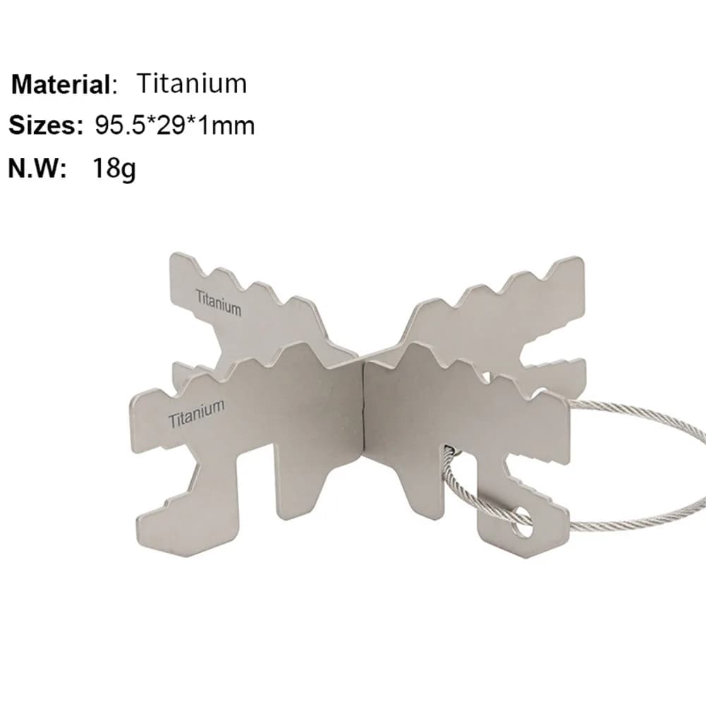 Lightweight and robust cross support, stove support, pot holder, titanium alcohol, camping supplies, kitchen bracket, efficient burn