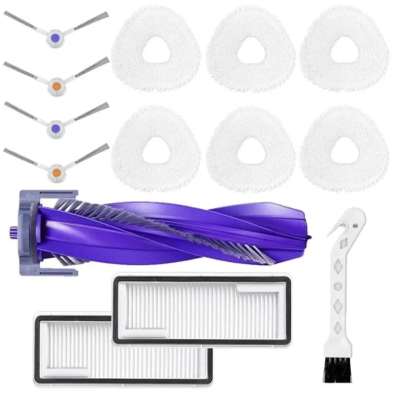 B06B-For NARWAL Freo X Ultra Robot Vacuum Accessories Kit Replacement- Main Brush, Filters Mop Side Brushes Cleaning Brush