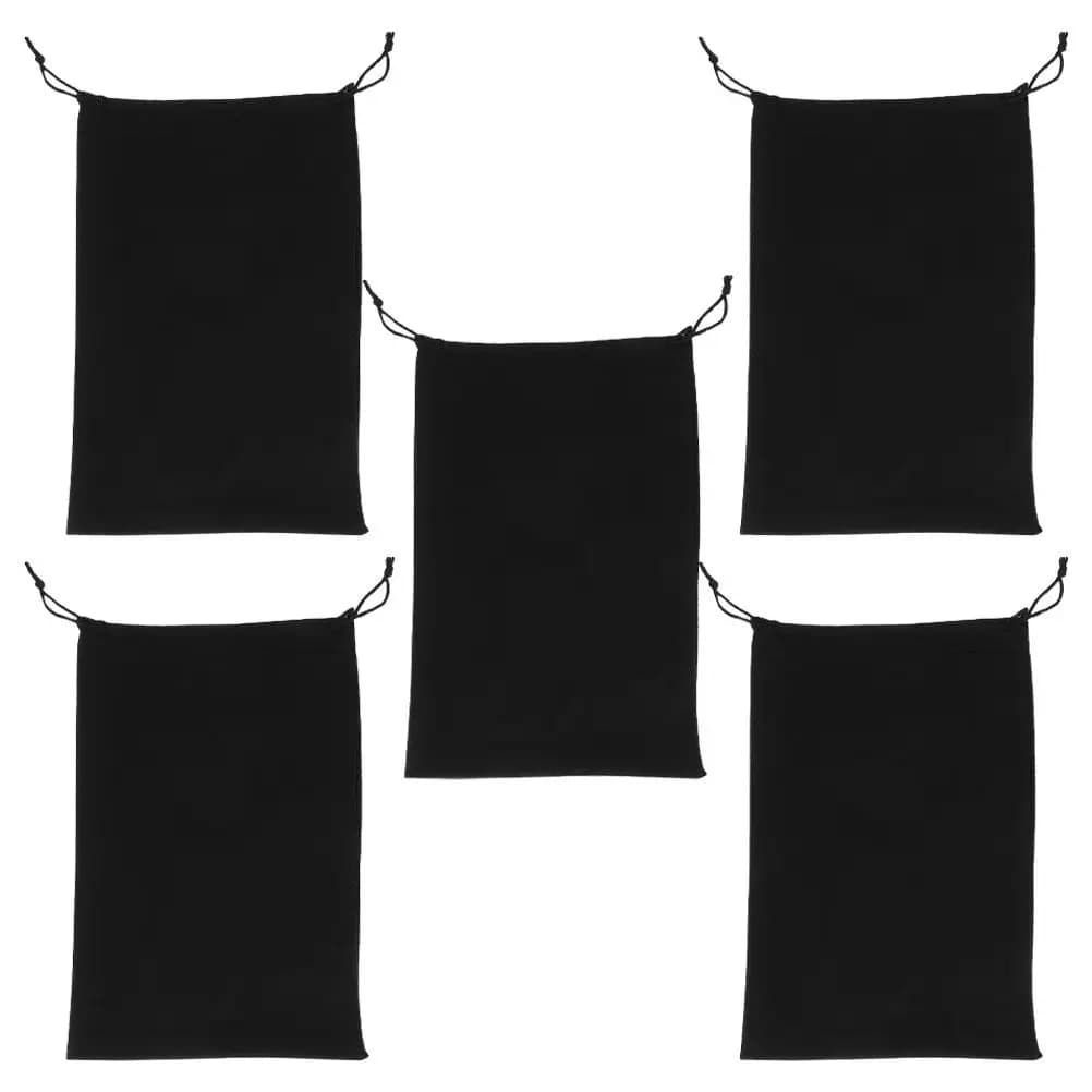 Borsa portaoggetti per occhiali da sci, 5 pezzi, custodia universale per occhiali da sole, custodia da viaggio portatile, resistente ai graffi e alla polvere