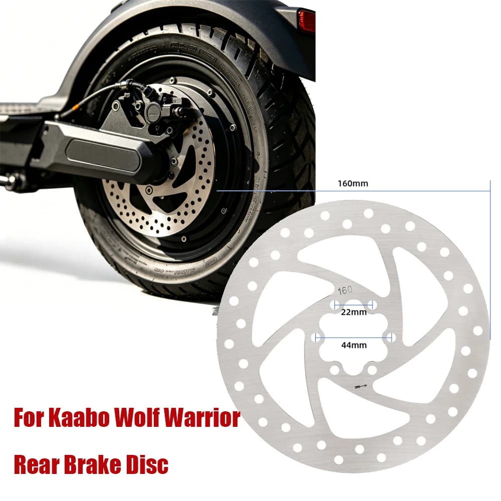 160MM Brake Disc and Brake Screw For Kaabo Wolf Warrior II/X/GT Electric Scooter Skateboard Accessory Replacement Repaired Part
