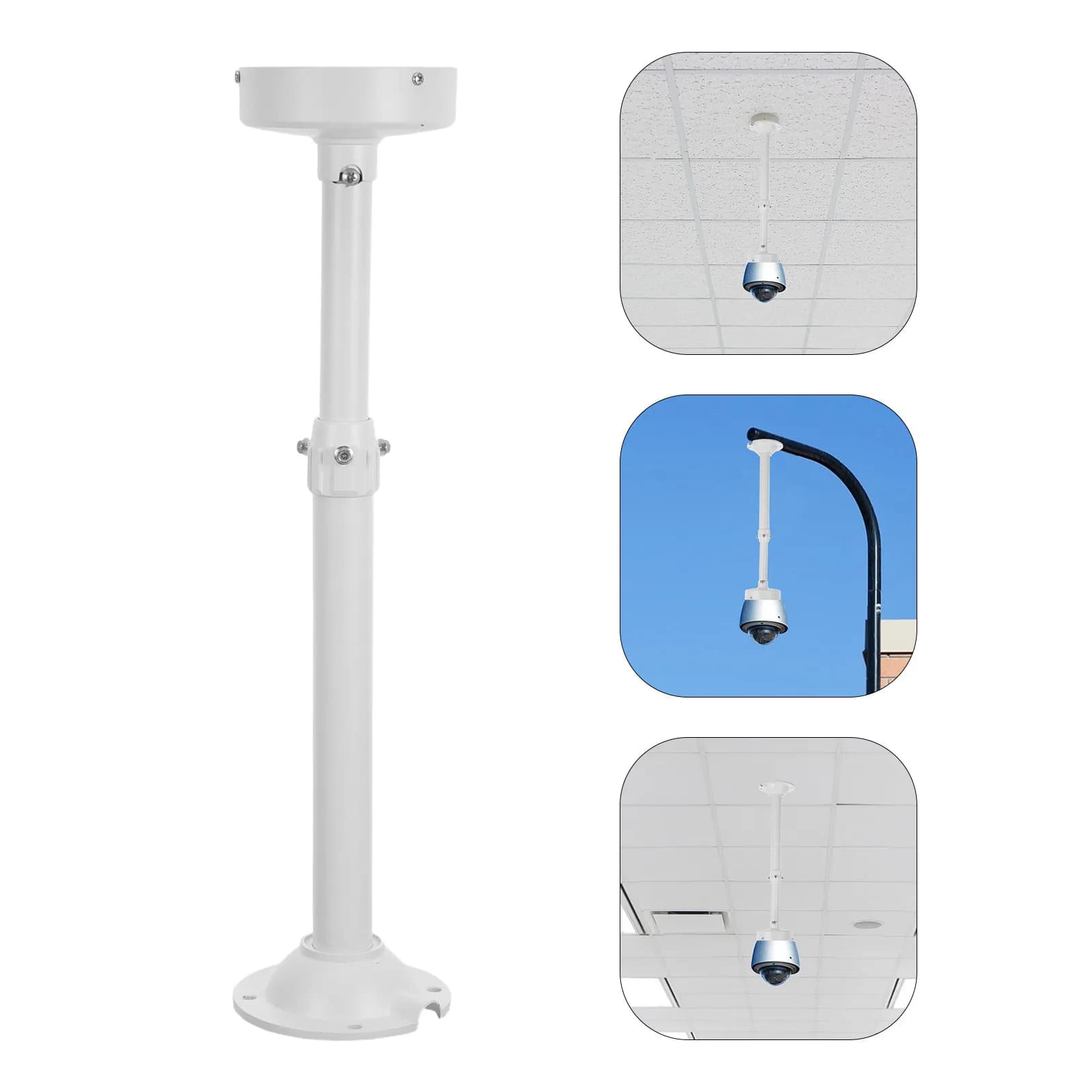 Universal Security Camera Mount Bracket Adjustable Dome Wall Mounting Bracket for Cctv Camera 11.8-23.6 Inch Indoor Outdoor