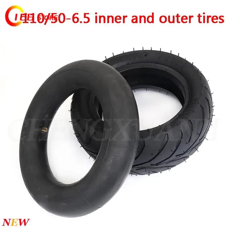 Wear resistant thickened mini motorcycle 110/50-6.5 outer tire inflatable inner tube suitable for 49CC sports car tires