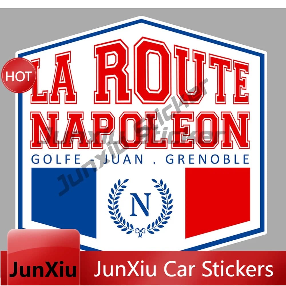 Route Napoleon Golfe Juan Grenoble Outdoor Vehicle Sticker Pvc For Travel Case Laptop Creative Decal