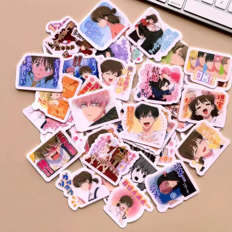 40pcs/pack tamon's b-side which face does tamon have now? 2-3cm waterproof sticker